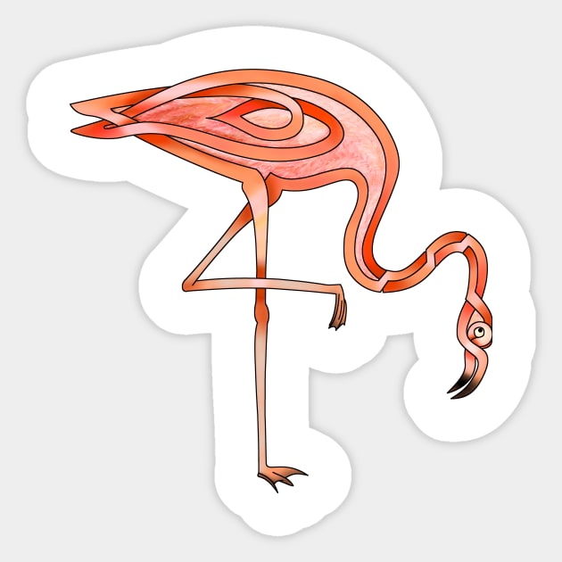 Flamingo Sticker by KnotYourWorld4